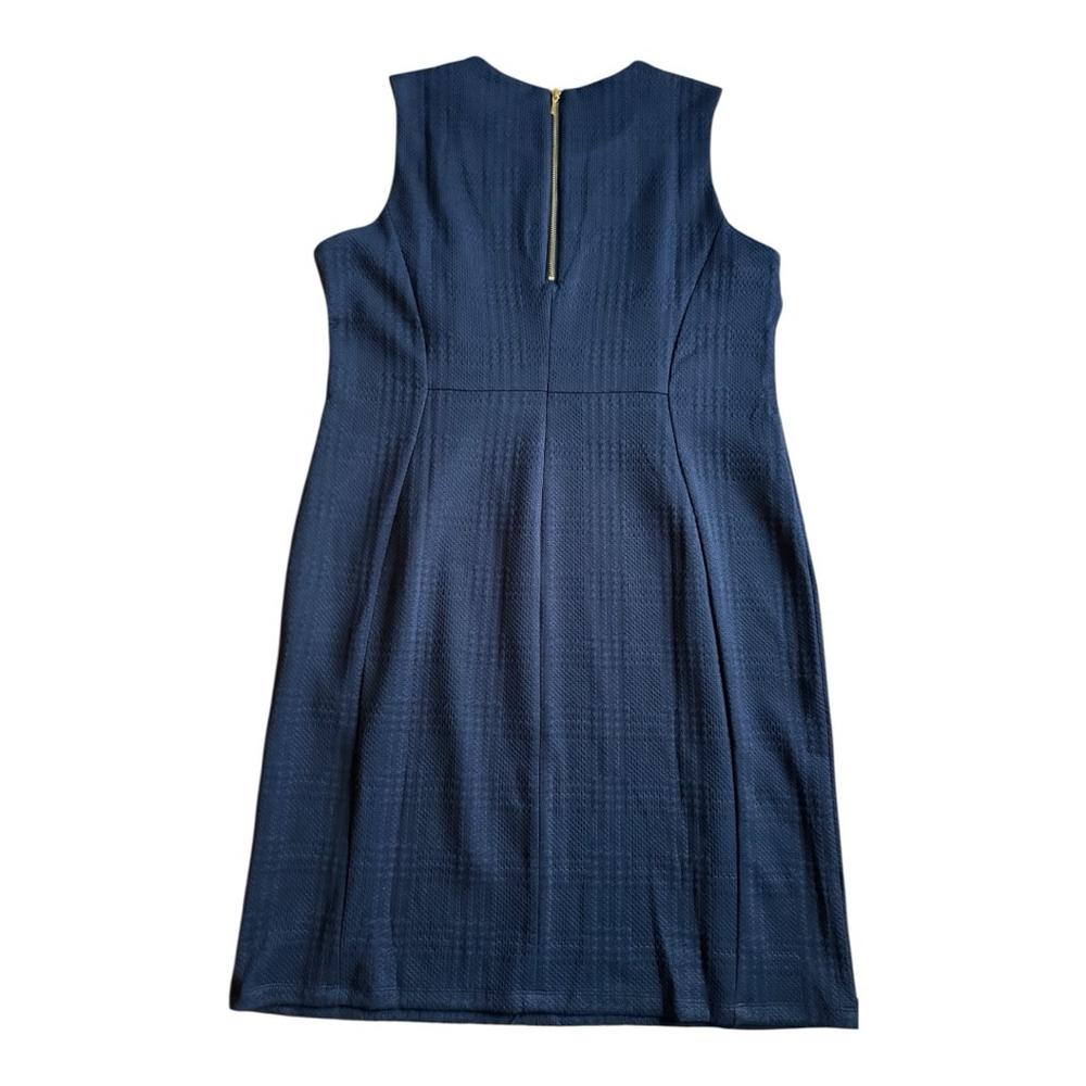 Liz Claiborne Navy Textured Sleeveless Sheath Dress Size 18 NWT - Picture 4 of 13